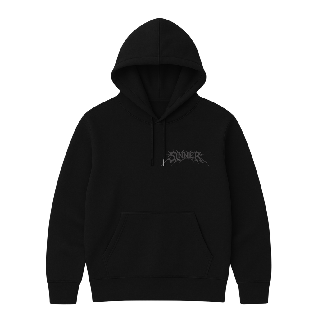 SINNER BLACK HOODIE