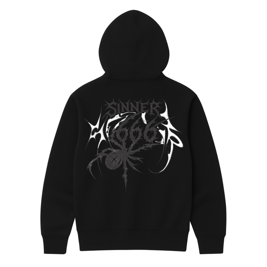 SINNER BLACK HOODIE