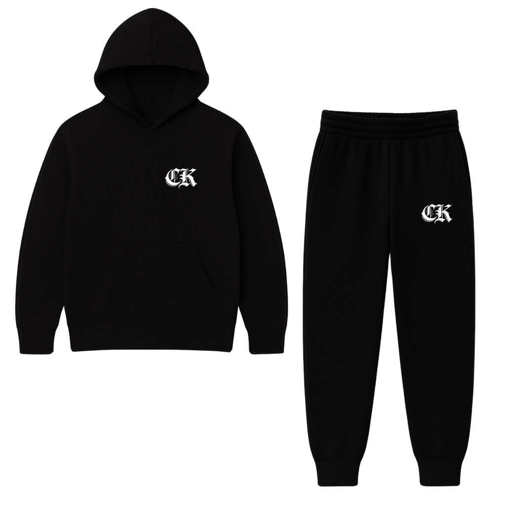 "CK" BLACK TRACKSUIT