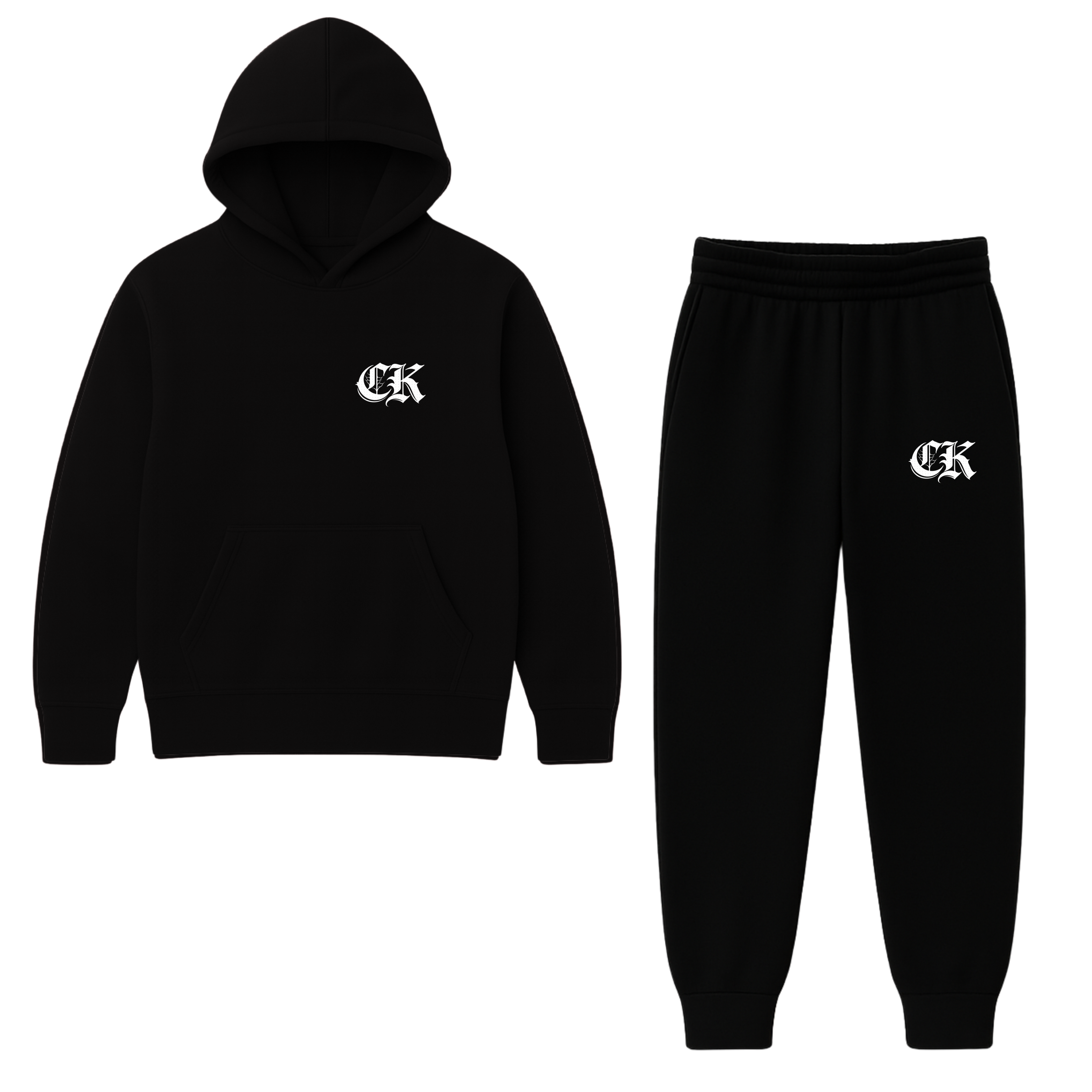 "CK" BLACK TRACKSUIT