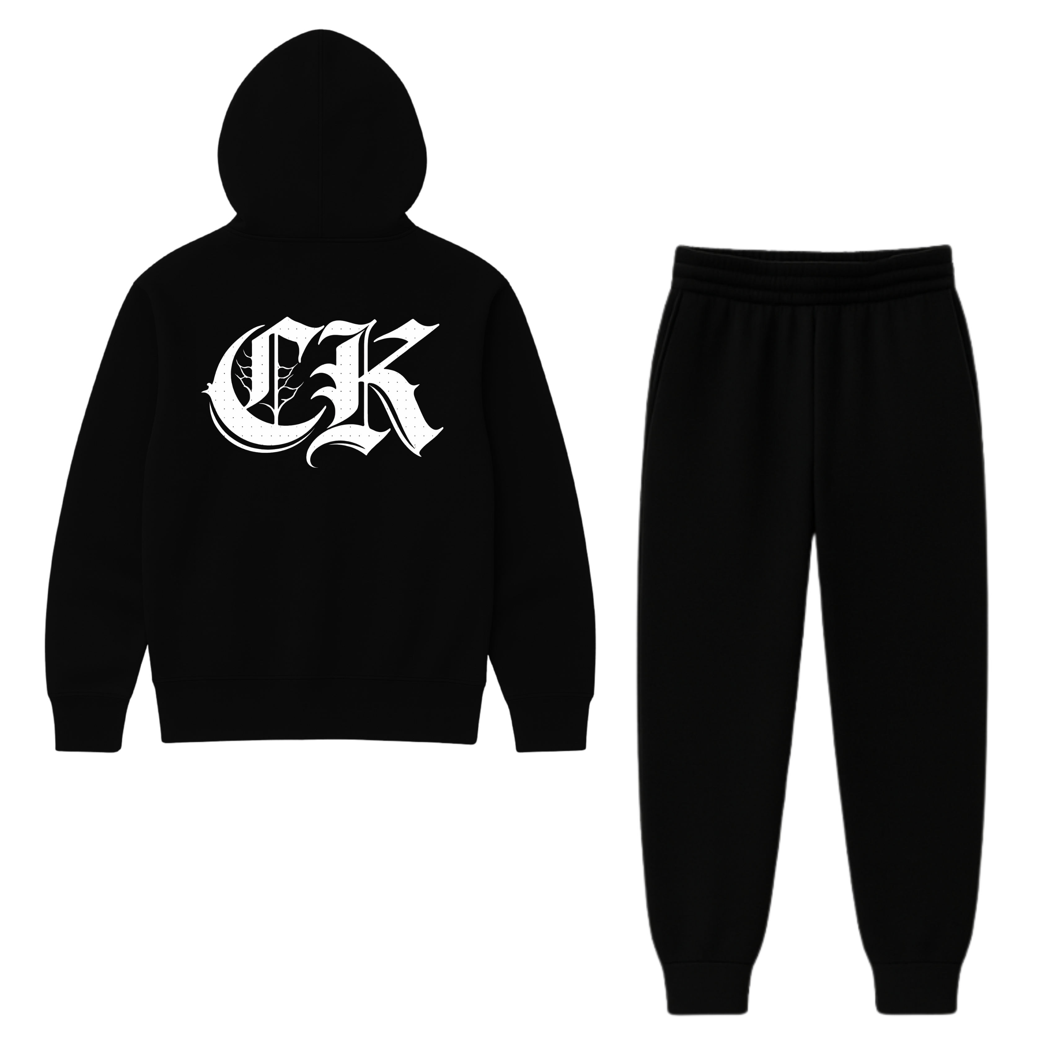 "CK" BLACK TRACKSUIT
