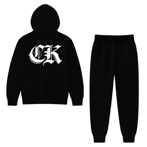 "CK" BLACK TRACKSUIT