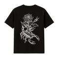 SKORPION & ROSE BLACK TEE