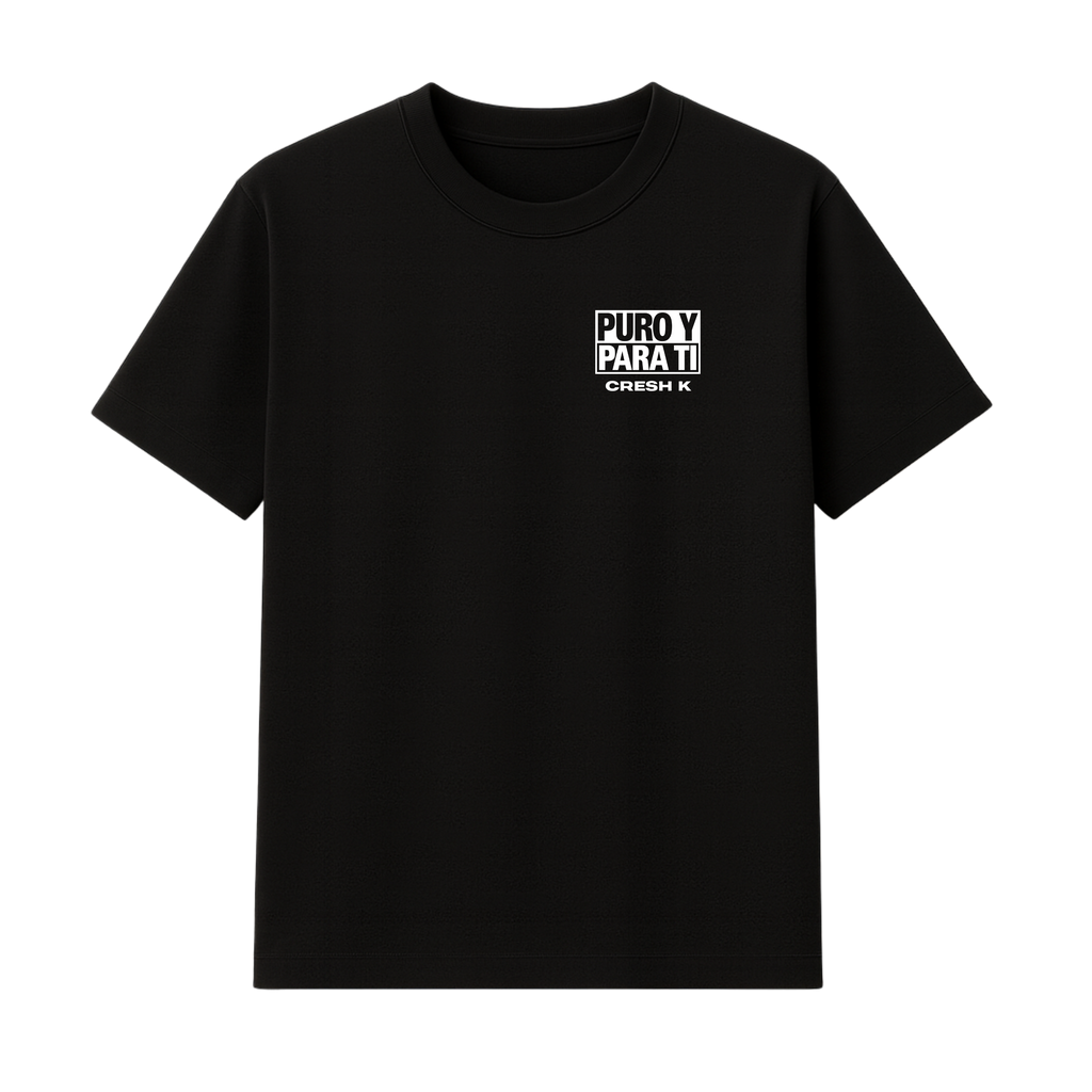 "PURO Y PARA TI" BLACK TEE