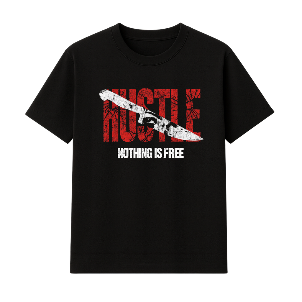 HUSTLE BLACK TEE