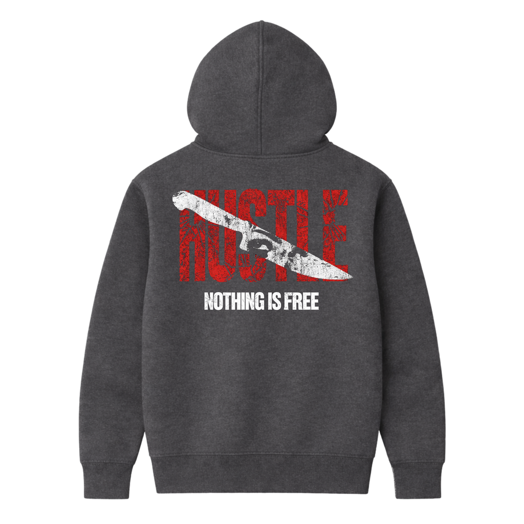 HUSTLE GREY HOODIE