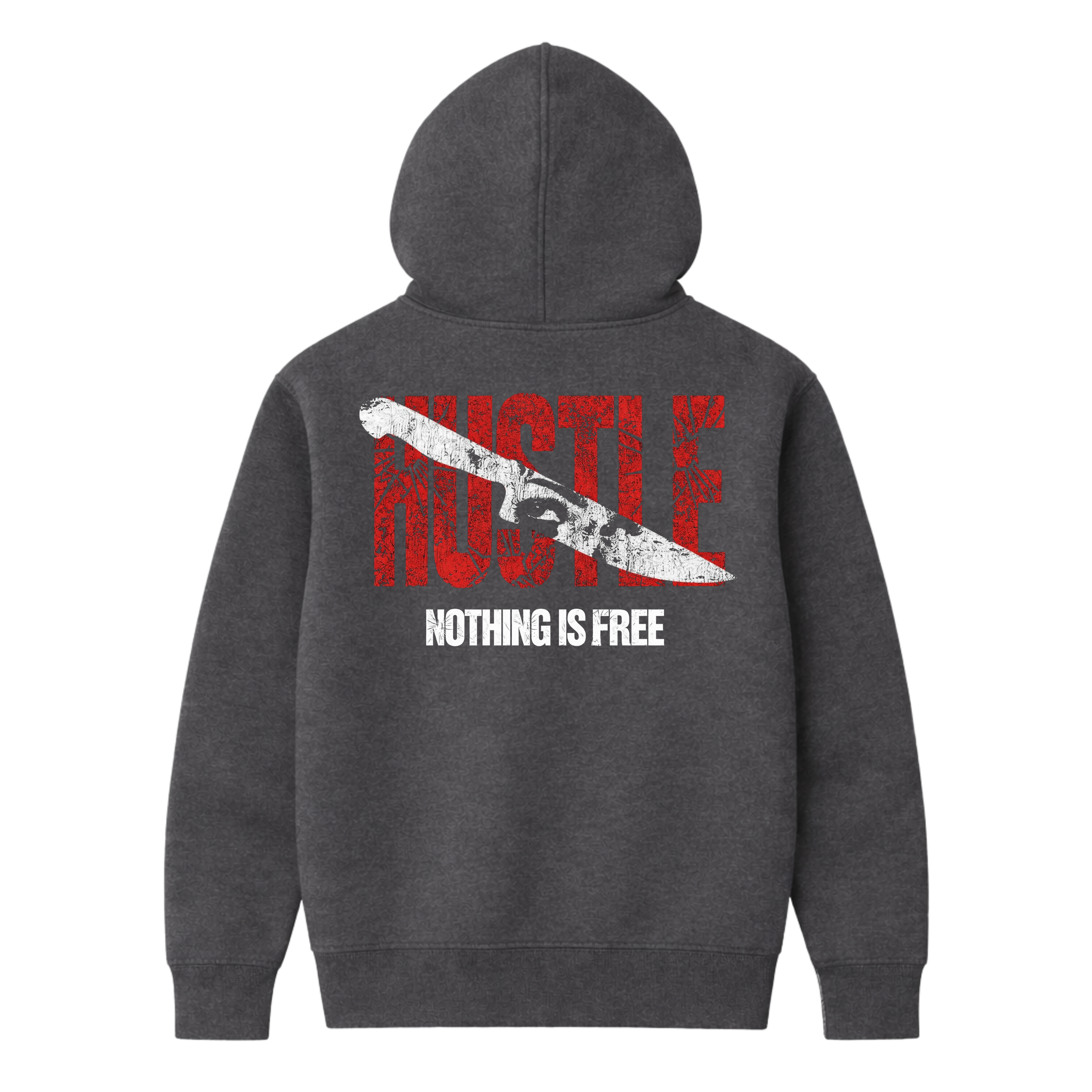 HUSTLE GREY HOODIE