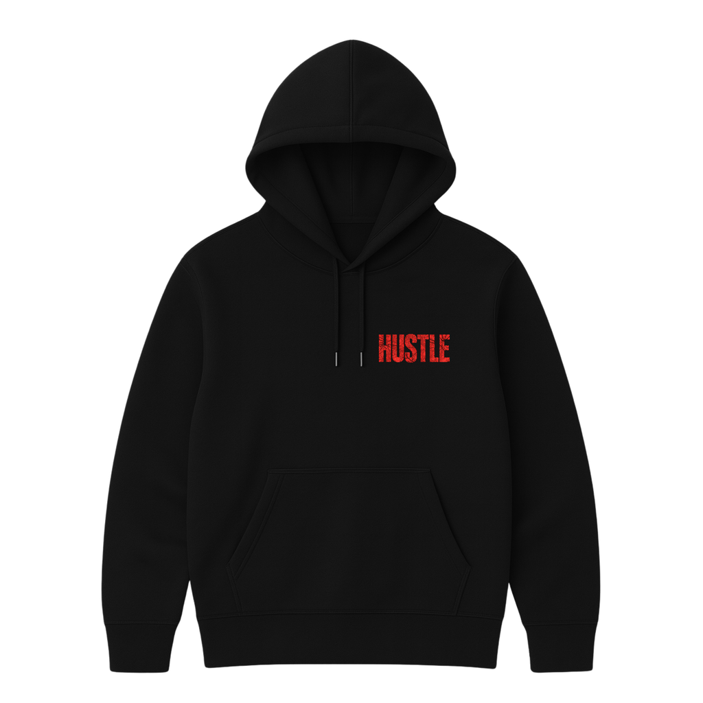 HUSTLE BLACK HOODIE