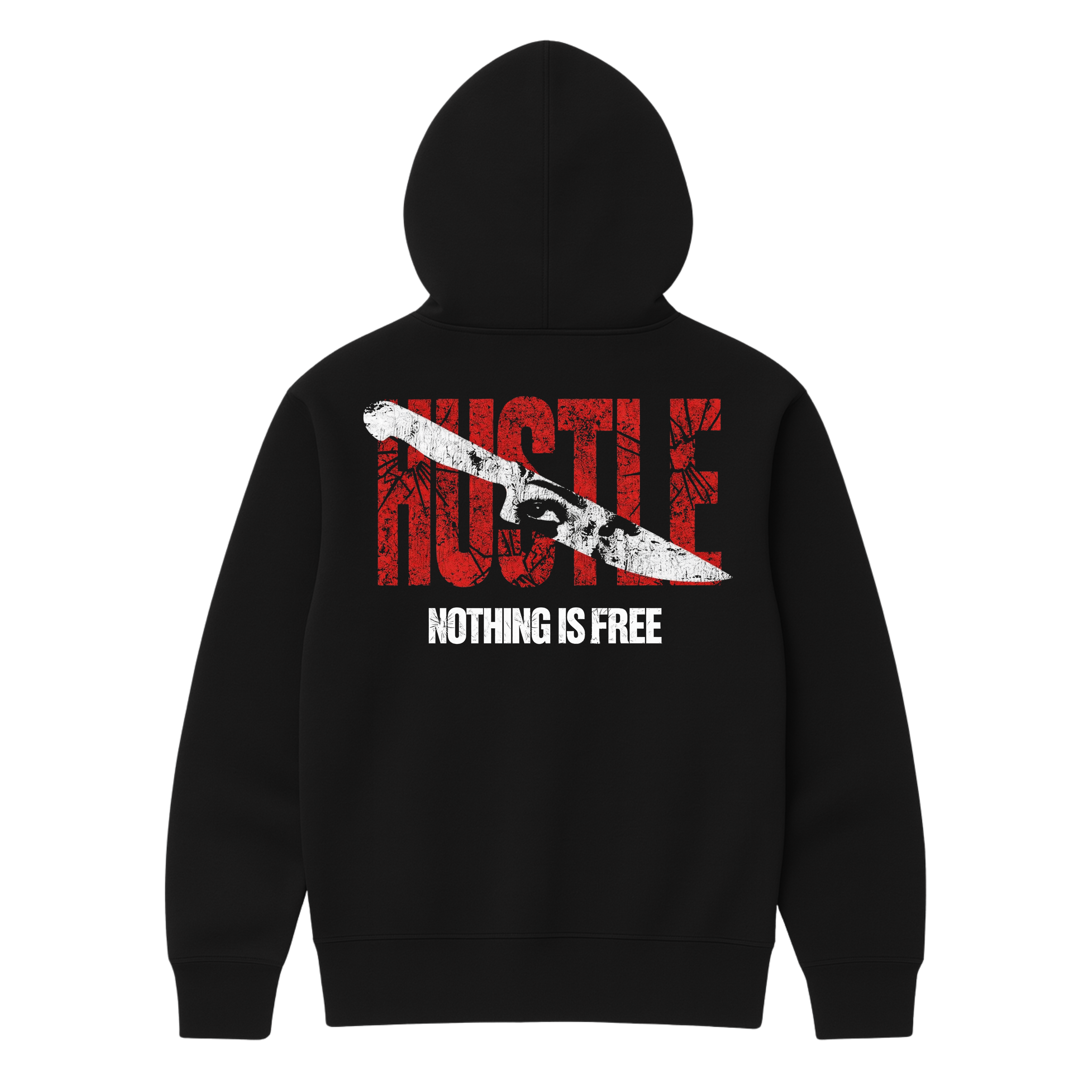 HUSTLE BLACK HOODIE