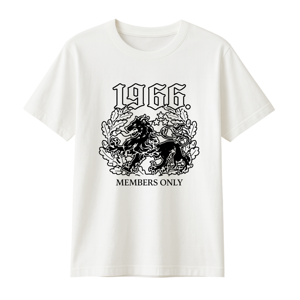 1966 WHITE TEE