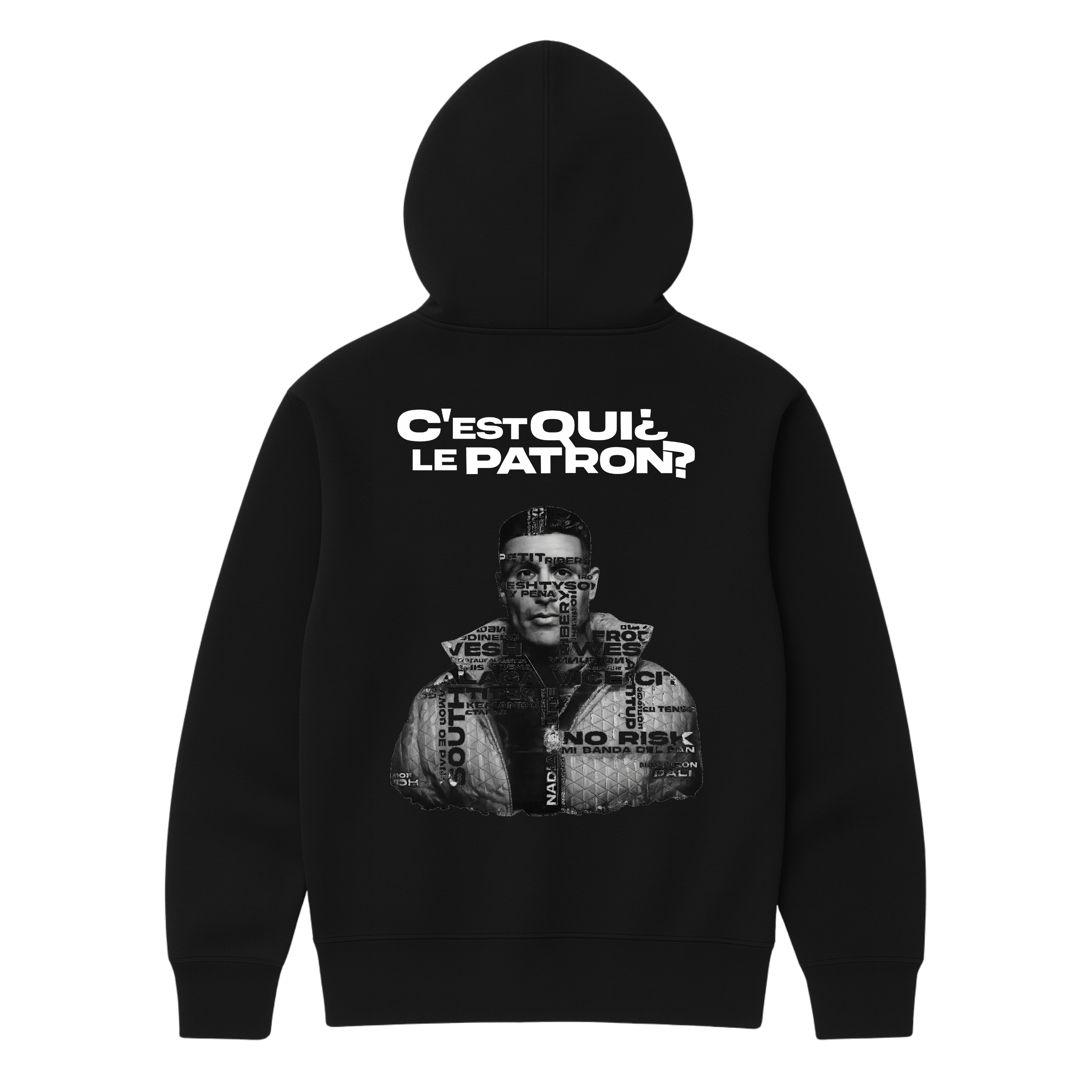"LE PATRON" BLACK HOODIE