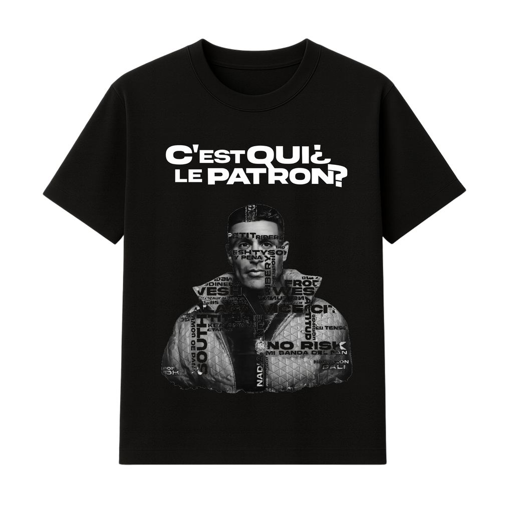 "LE PATRON" BLACK TEE