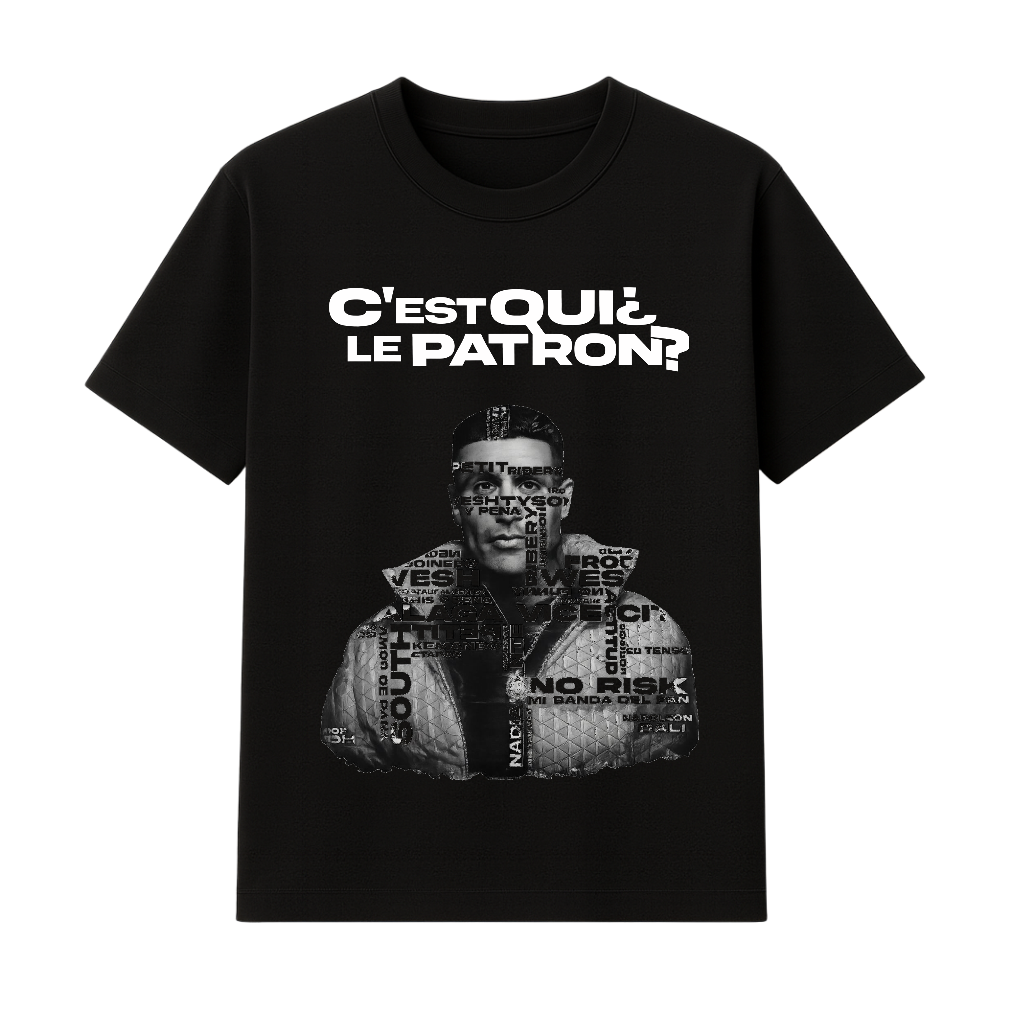 "LE PATRON" BLACK TEE