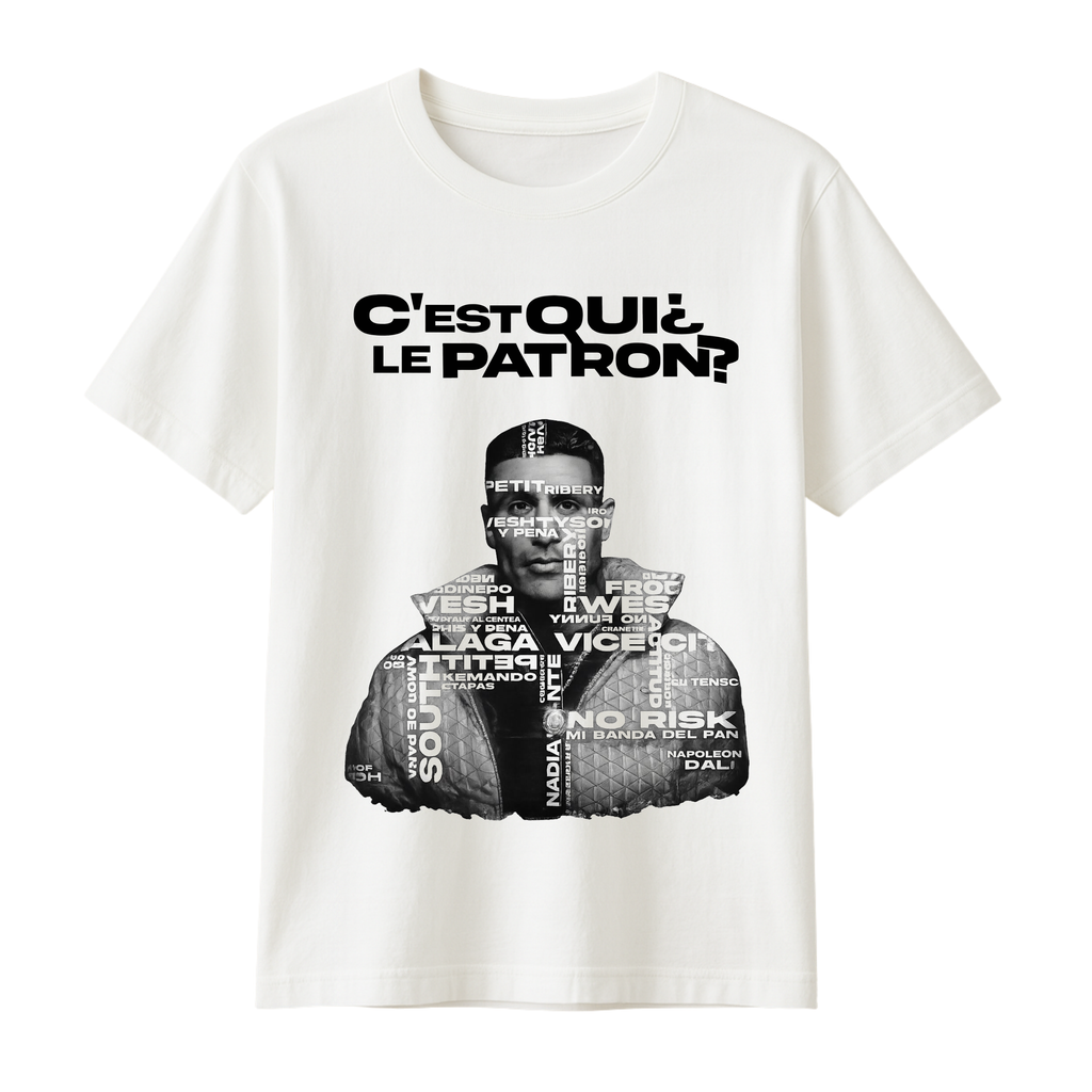 "LE PATRON" WHITE TEE
