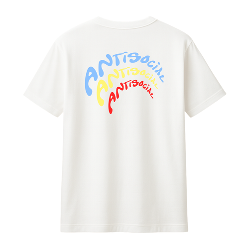 "ANTISOCIAL" WHITE TEE