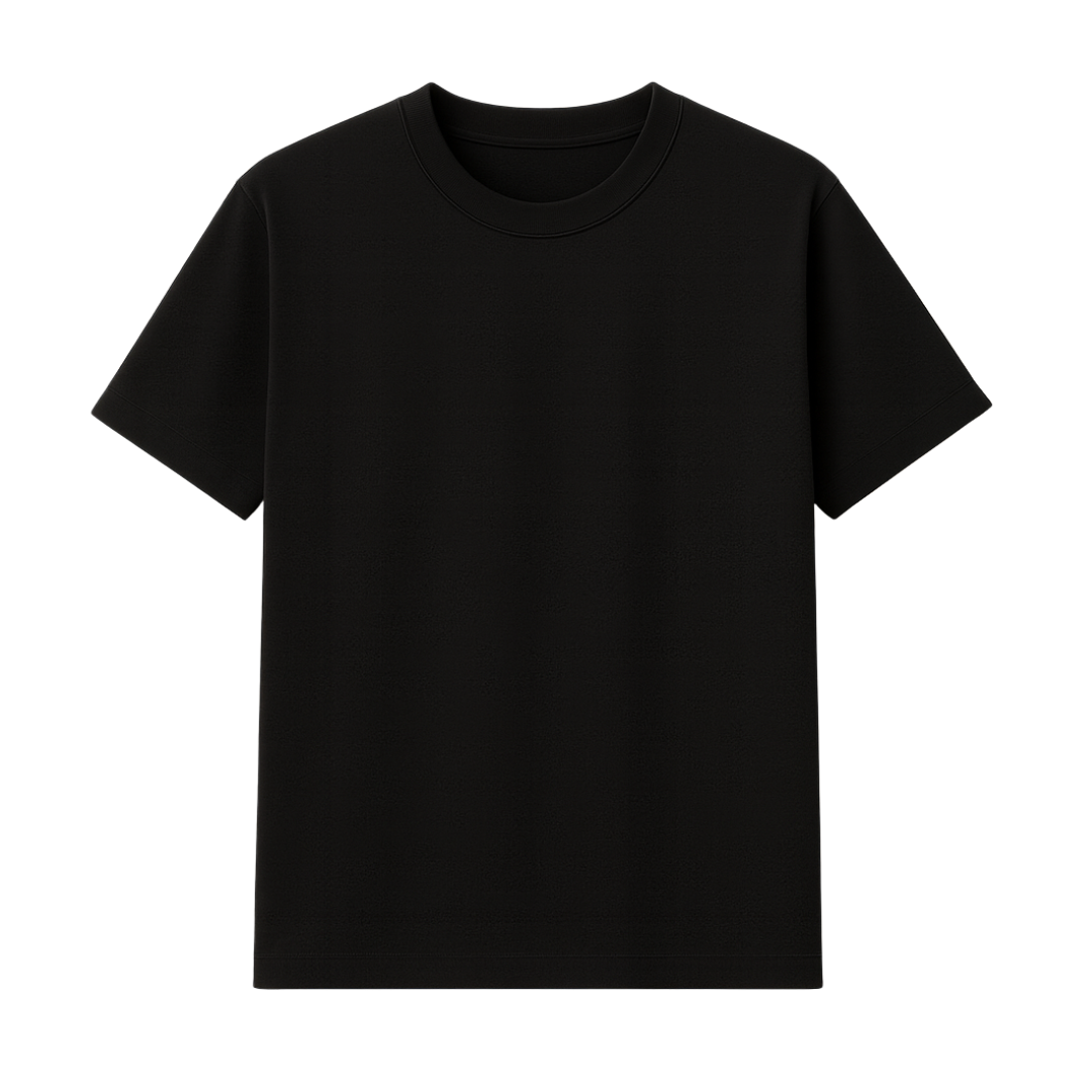Camiseta negra manga corta (PREMIUM)