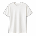 Camiseta blanca manga corta (PREMIUM)