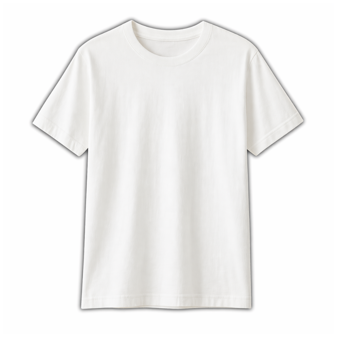 Camiseta blanca manga corta (PREMIUM)