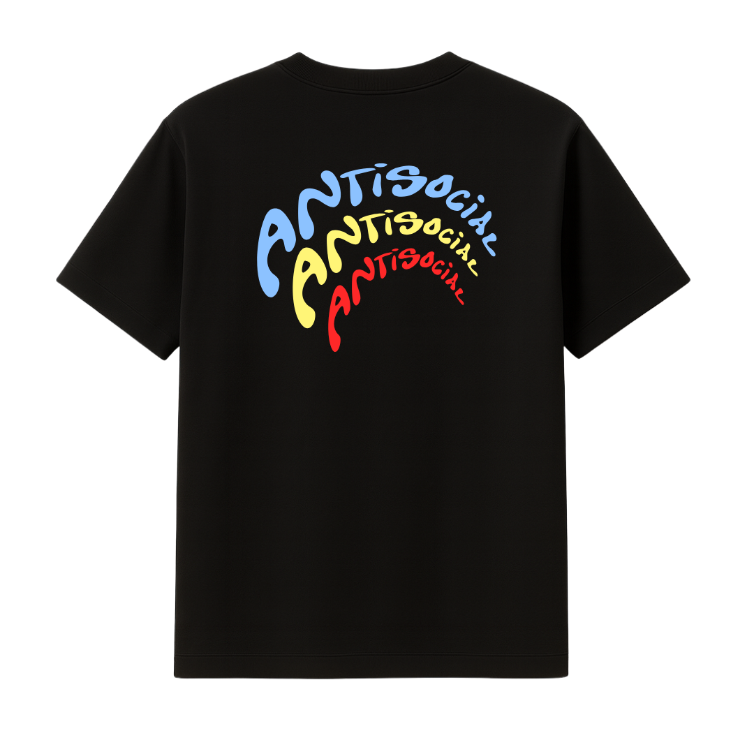 "ANTISOCIAL" BLACK TEE