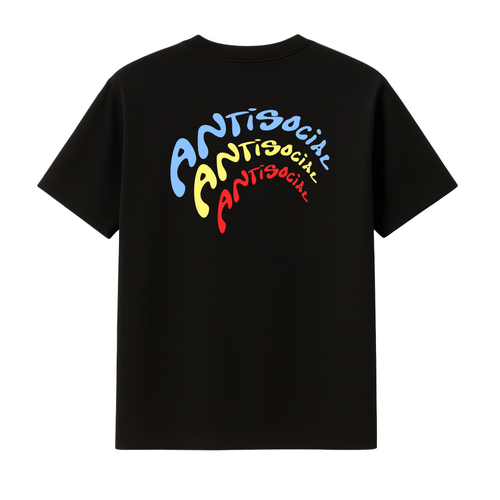 "ANTISOCIAL" BLACK TEE