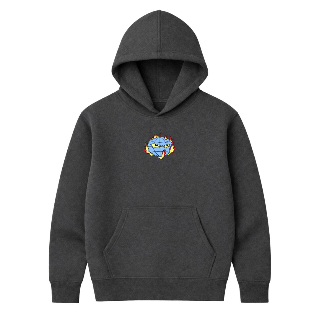 "ANTISOCIAL" GREY HOODIE