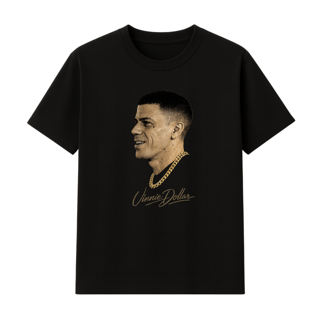 "VINNIE" BLACK TEE