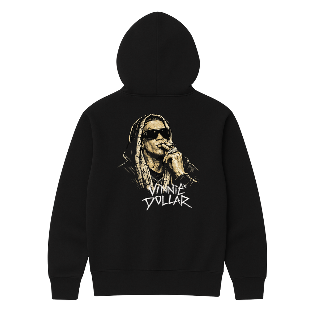 "VINNIE DOLLAR" BLACK HOODIE