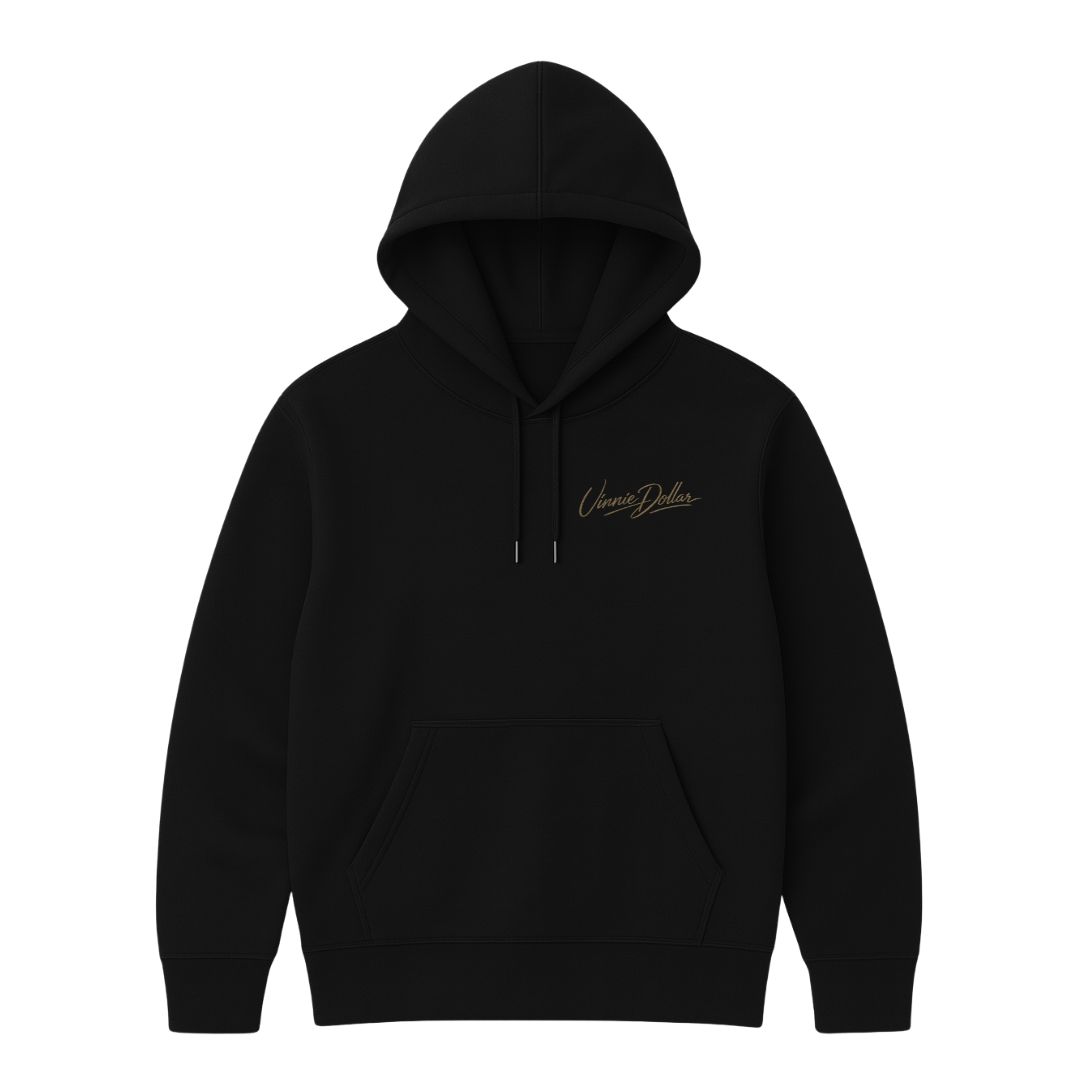 "VINNIE" BLACK HOODIE