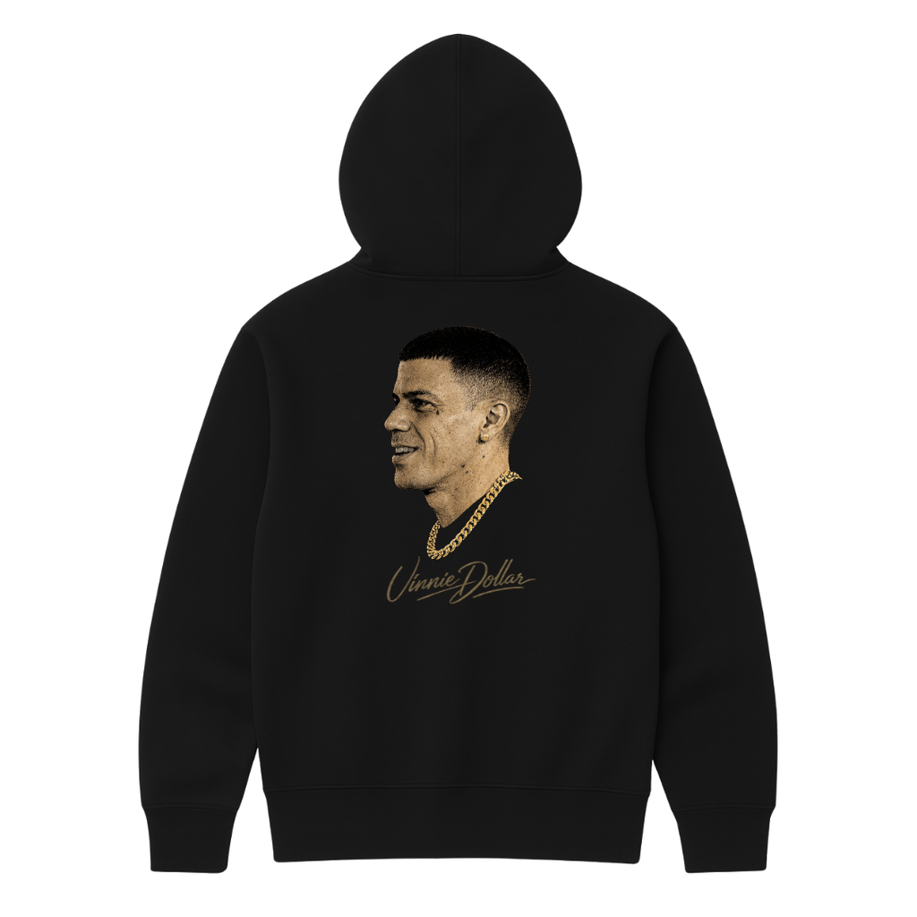 "VINNIE" BLACK HOODIE
