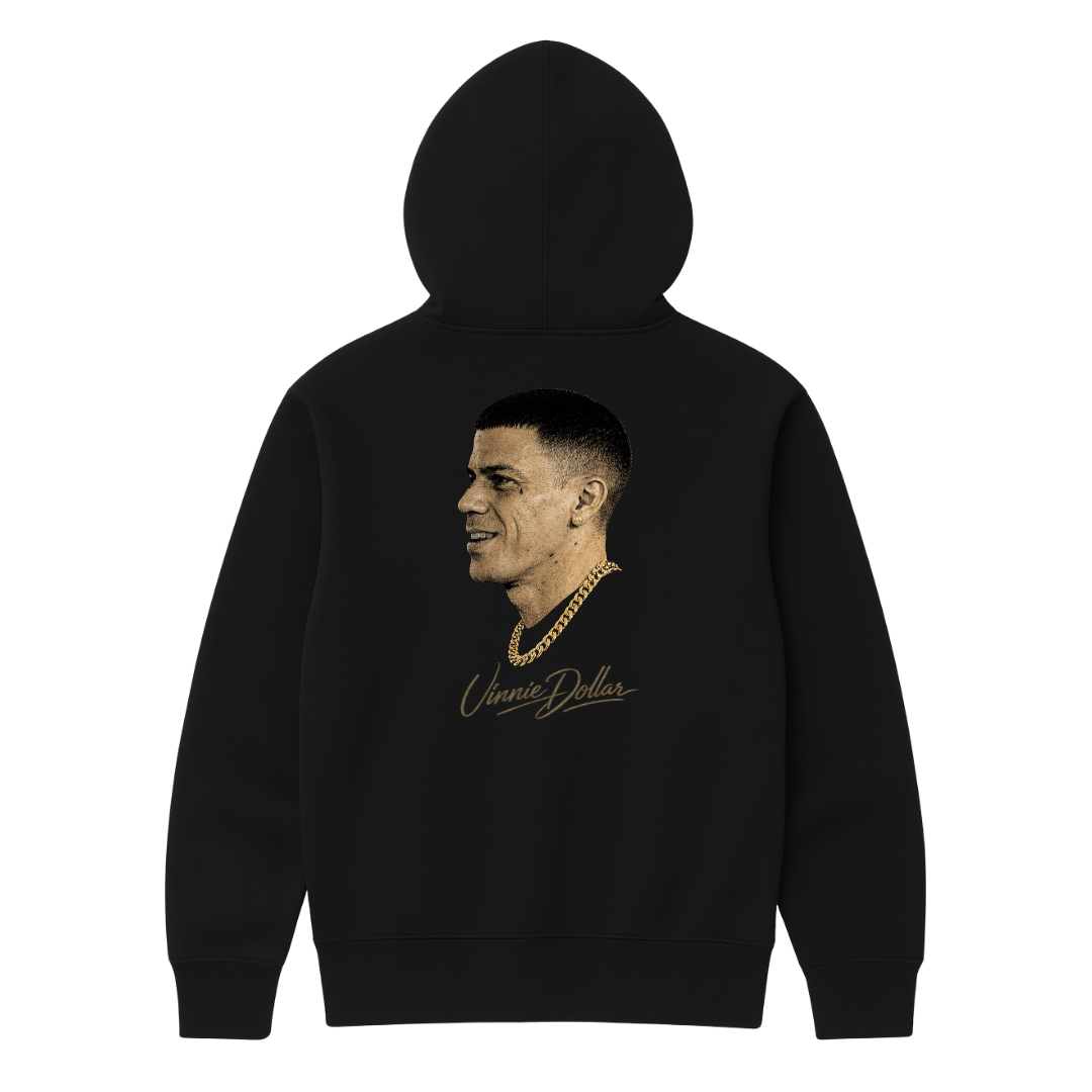 "VINNIE" BLACK HOODIE