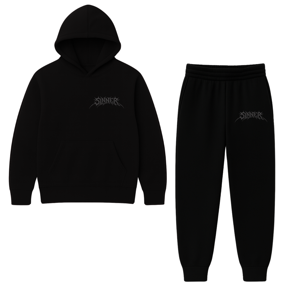 SINNER BLACK TRACKSUIT