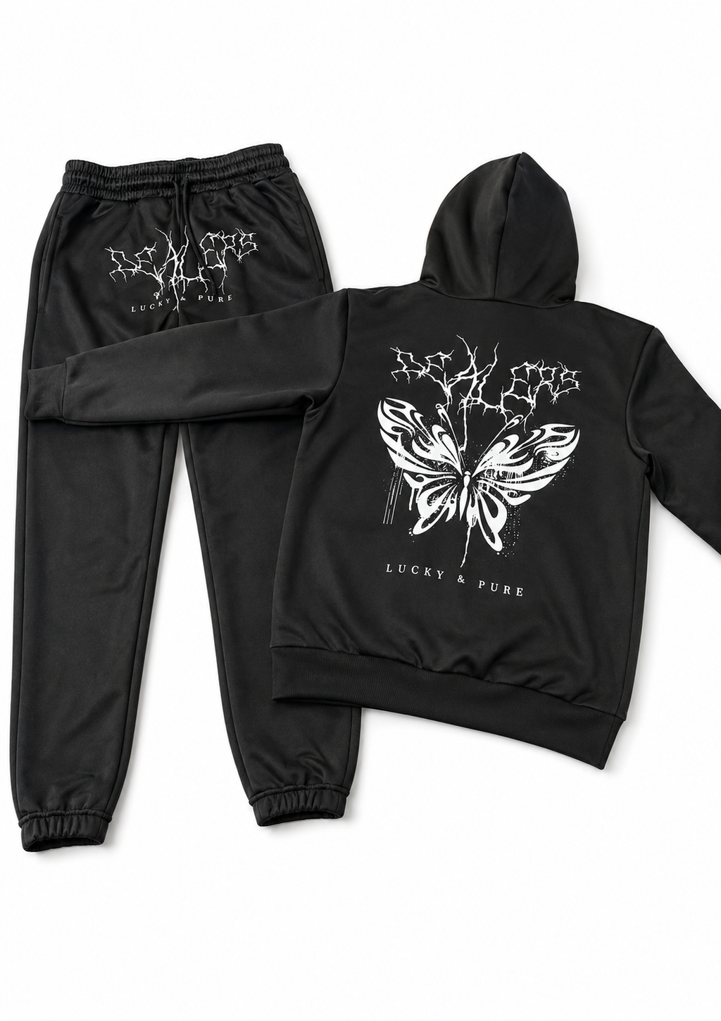 Conjunto de chandal negro "Dealers"