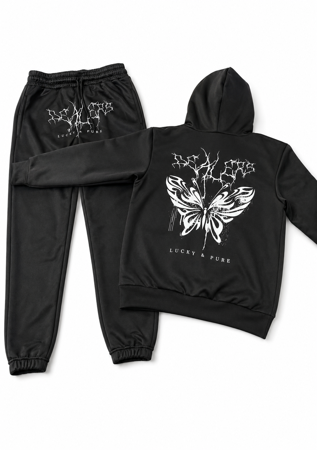 Conjunto de chandal negro "Dealers"