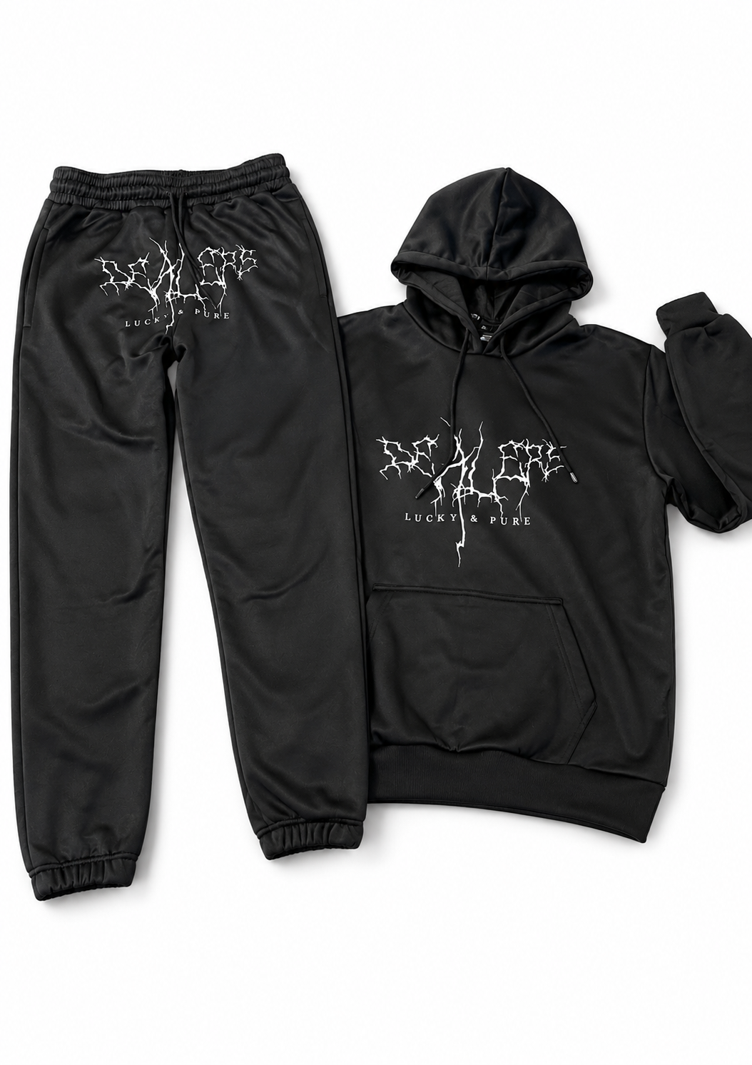 Conjunto de chandal negro "Dealers"