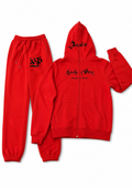 Conjunto de chandal rojo "Lucky and Pure"