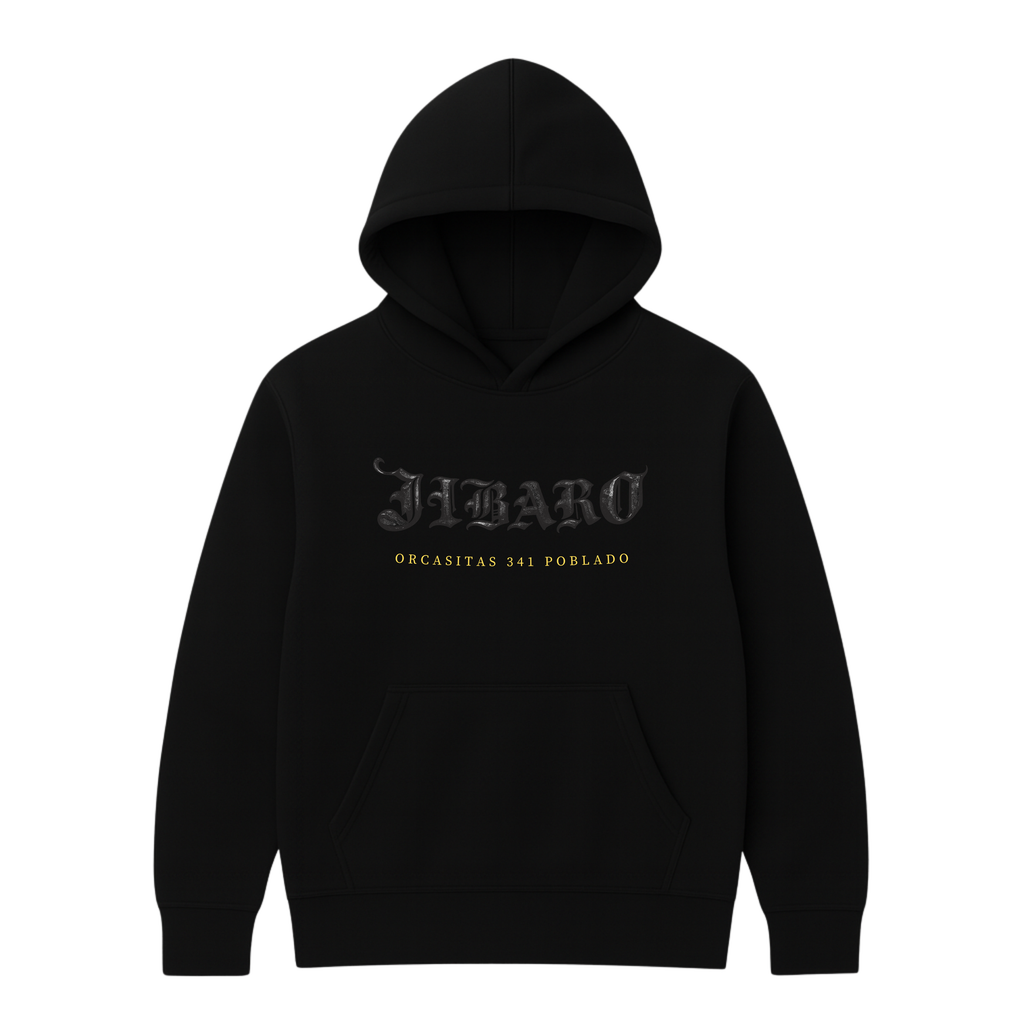 "ORCASITAS" BLACK HOODIE