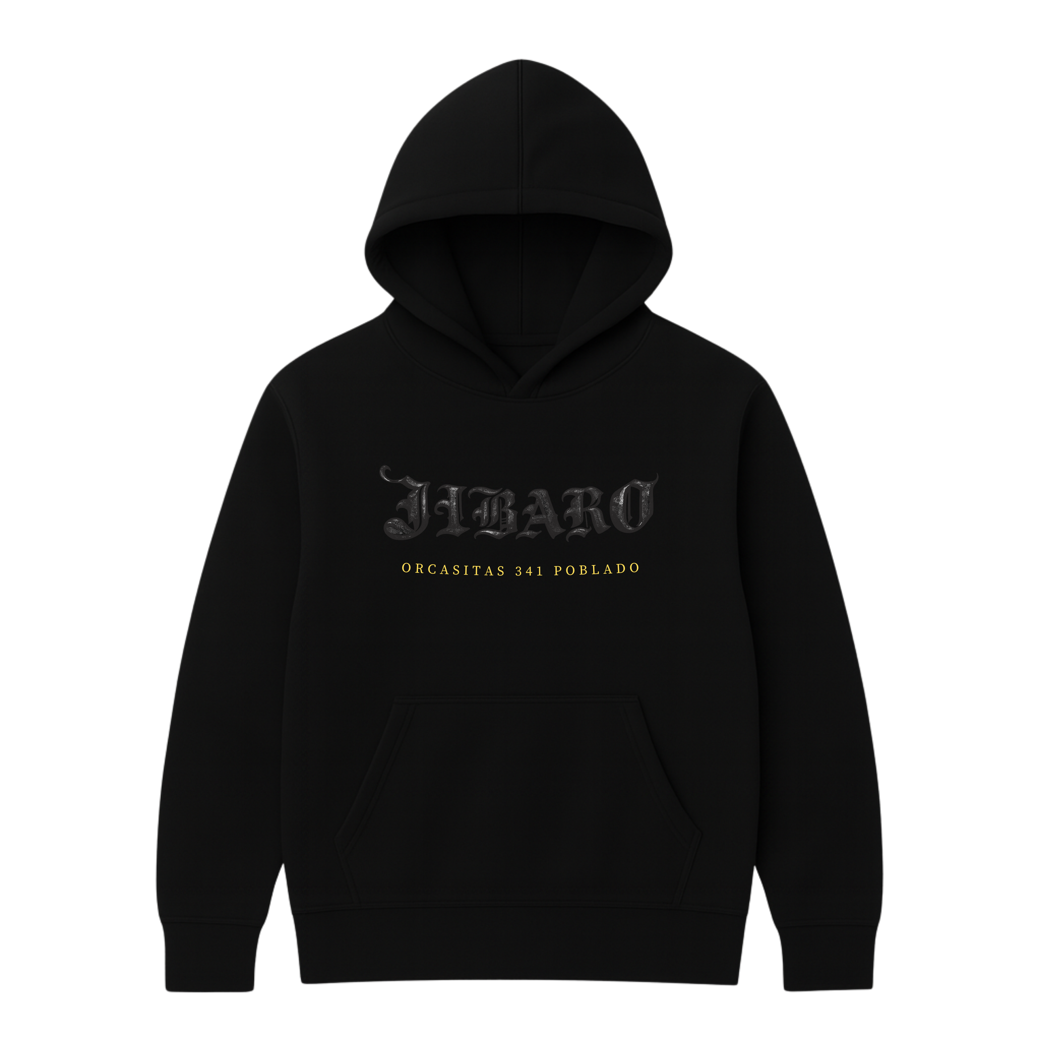 "ORCASITAS" BLACK HOODIE