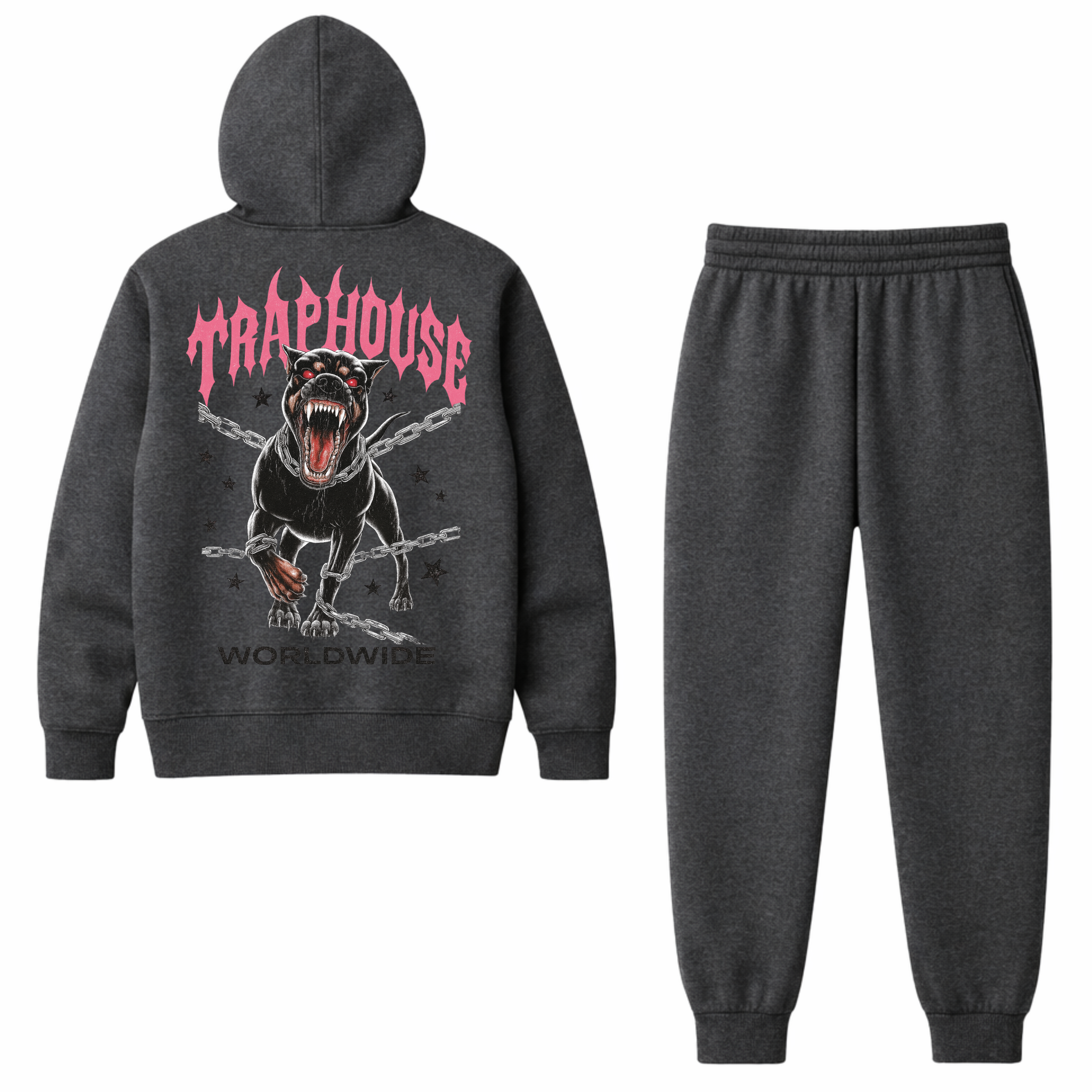 TRAPHOUSE GREY TRACKSUIT